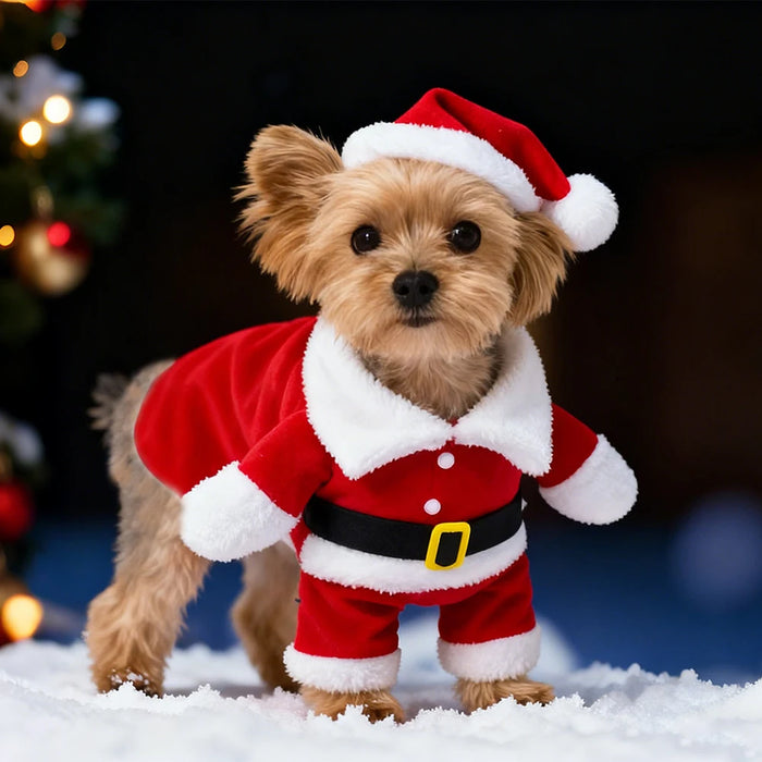 Weihnachtsmann-Kostüm für Hund & Katze