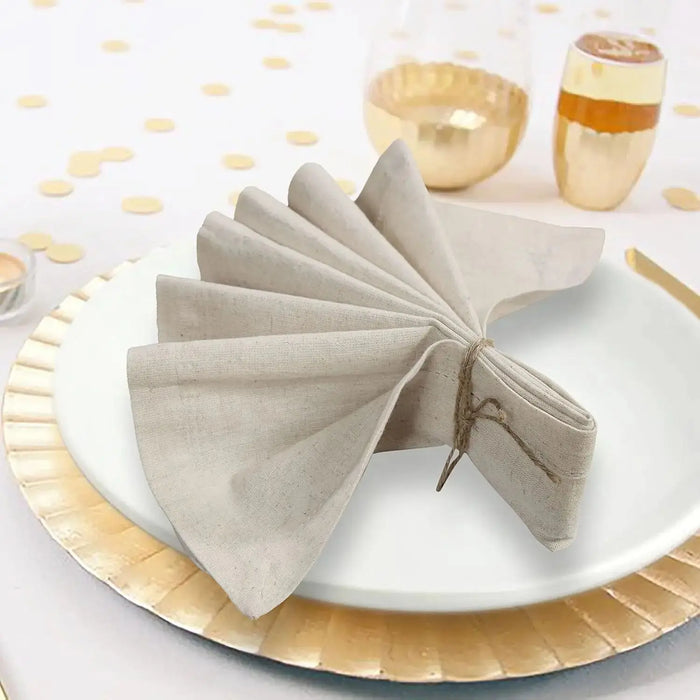 Serviettes de table en lin – lot de 6
